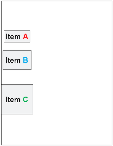 Center Horizontal Alignment of Objects with Item A Center Horizontal Alignment of Objects with Item A
